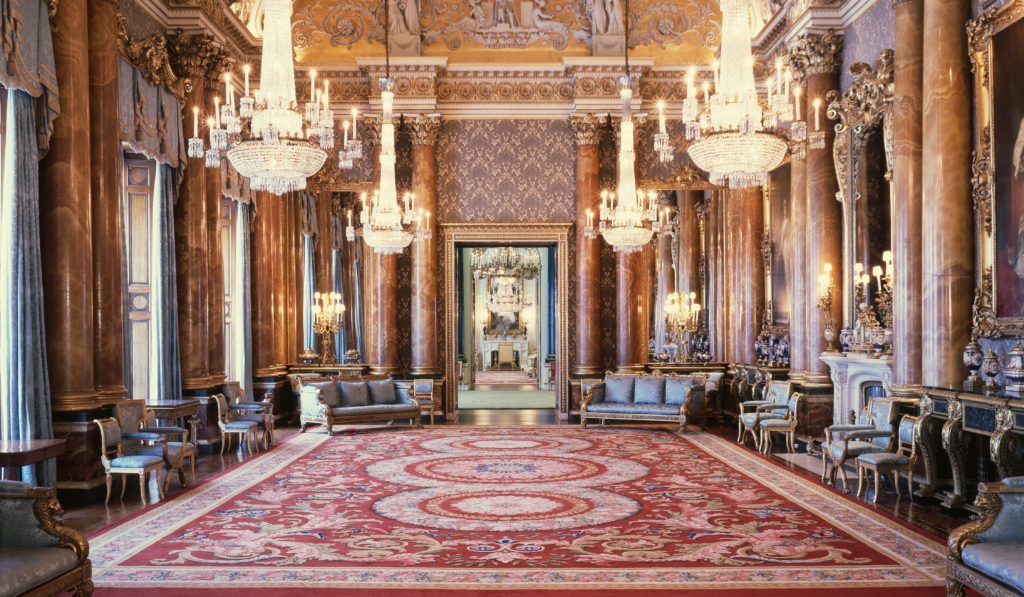 Inside Buckingham Palace Blue Drawing Room Decor - Scene Therapy